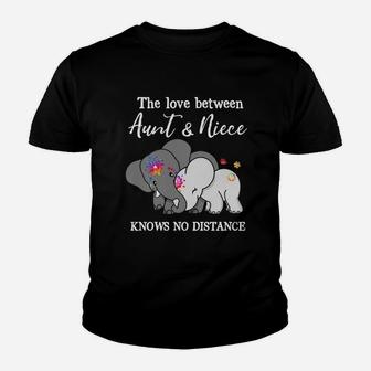 Elephant The Love Between Aunt And Niece Knows No Distance Shirt Youth T-shirt - Thegiftio UK