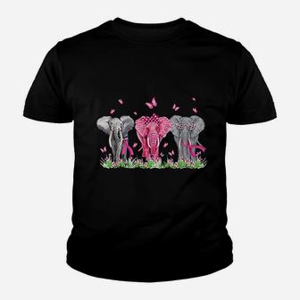 Elephants And Butterflies Youth T-shirt | Crazezy