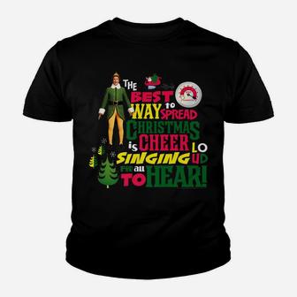 Elf The Best Way To Spread Christmas Cheer Youth T-shirt | Crazezy AU