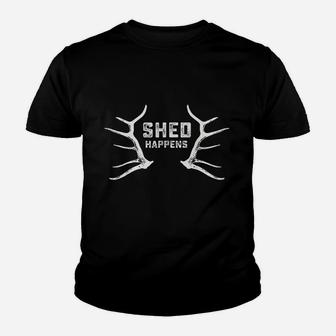 Elk Deer Shed Antler Hunting Map Hunter Youth T-shirt | Crazezy UK