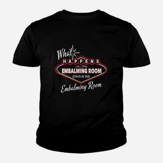 Embalming Room Humor Funeral Director Youth T-shirt | Crazezy AU