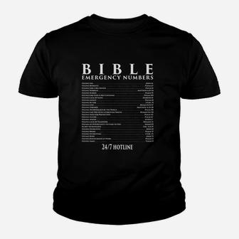 Emergency Numbers Cool Christian Youth T-shirt | Crazezy UK