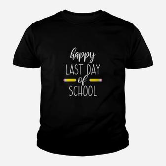 End Of School Year Cute Funny Gift Happy Last Day Of School Youth T-shirt | Crazezy