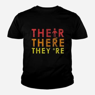 English Grammar Lesson There Their They Are Teacher Gift Youth T-shirt | Crazezy AU