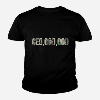 Entrepreneur Ceo000000 Millionaire Businessman Ceo Youth T-shirt | Crazezy