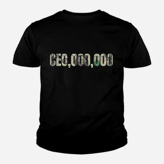 Entrepreneur Ceo,000,000 Millionaire Businessman Youth T-shirt | Crazezy DE