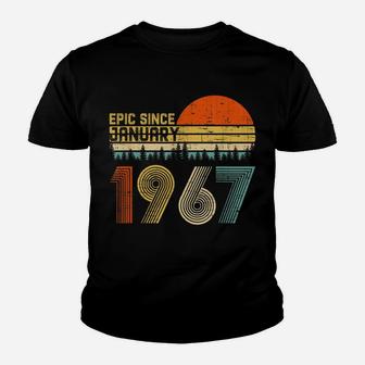 Epic Since January 1967 53Rd Birthday Gift 53 Years Old Youth T-shirt | Crazezy CA