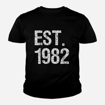 Est 1982 39Th Birthday Youth T-shirt | Crazezy UK