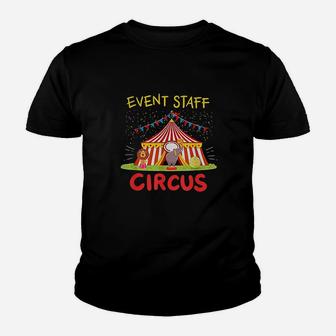 Event Staff Circus Tent Elephant And Lion Youth T-shirt | Crazezy CA