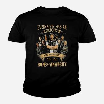 Everybody Has An Addiction Youth T-shirt - Monsterry