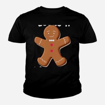 Everyone Loves A Ginger Christmas Gingerbread Man Cookie Sweatshirt Youth T-shirt | Crazezy