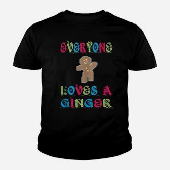 Everyone Loves A Ginger Gingerbread Youth T-shirt - Monsterry