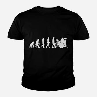 Evolution Drummer Gifts Drums Youth T-shirt | Crazezy