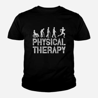 Evolution Of Physical Therapy Youth T-shirt | Crazezy UK