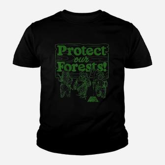 Ewoks Protect Our Forests Camp Graphic Youth T-shirt | Crazezy AU
