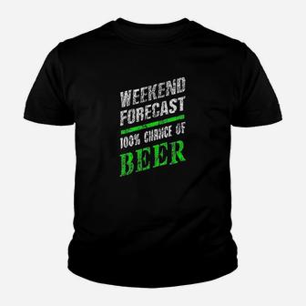 Extreme Muddin Weekend Forecast On A Black Youth T-shirt | Crazezy DE