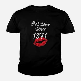 Fabulous Since 1971 Chapter Funny Birthday Gift Youth T-shirt | Crazezy AU