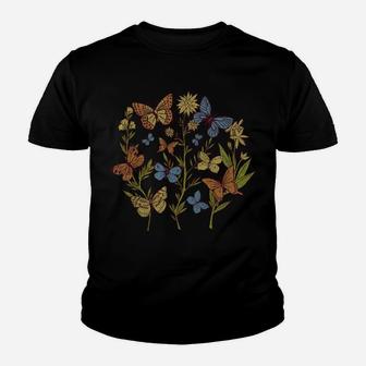 Fairy Grunge Fairycore Aesthetic Cottagecore Goth Butterfly Youth T-shirt | Crazezy