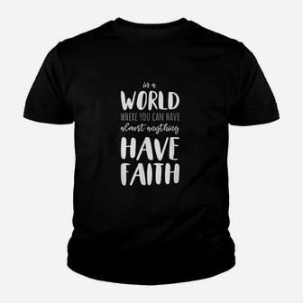 Faith Hope Love Christian Plus Size Women Youth T-shirt | Crazezy