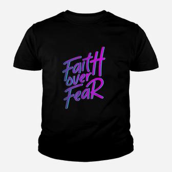Faith Over Fear 90S Style Christian Youth T-shirt | Crazezy UK