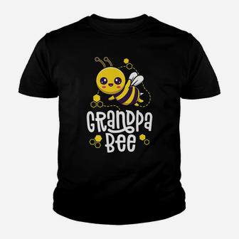 Family Bee Shirts Grandpa Birthday First Bee Day Outfit Youth T-shirt | Crazezy CA