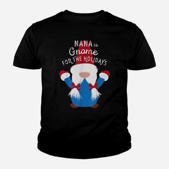Family Matching Christmas T Shirt Nana Gnome Cute Funny Gift Youth T-shirt | Crazezy UK