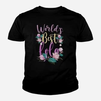 Family World's Best Lola Tee Funny Lola Ever Gift Youth T-shirt | Crazezy DE