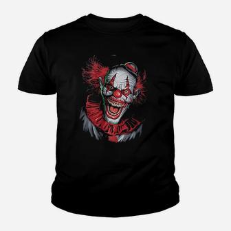 Fantasy Scary Clown Youth T-shirt | Crazezy