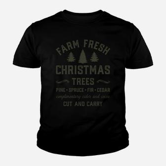 Farm Fresh Christmas Trees Sweatshirt Youth T-shirt | Crazezy AU