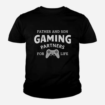 Father And Son Gaming Partners For Life Family Youth T-shirt | Crazezy AU