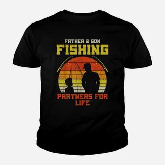 Father Son Fishing Partners For Life Retro Matching Dad Gift Youth T-shirt | Crazezy DE