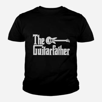 Fathers Day The Guitarfather Musician Guitarist Youth T-shirt | Crazezy DE