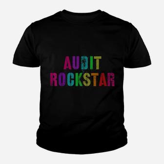 Favorite Audit Rockstar Auditing Days Team Appreciation Youth T-shirt | Crazezy CA