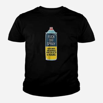 Fck Off Spray Funny Keep Idiots Away Youth T-shirt | Crazezy DE