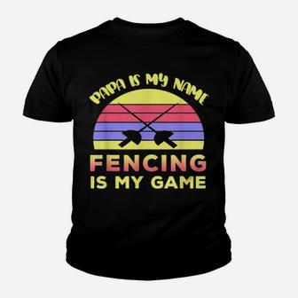 Fencing Is My Game Youth T-shirt - Monsterry DE