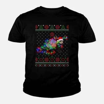 Ferrets Animal Ugly Sweater Christmas Puppy Animal Lover Sweatshirt Youth T-shirt | Crazezy