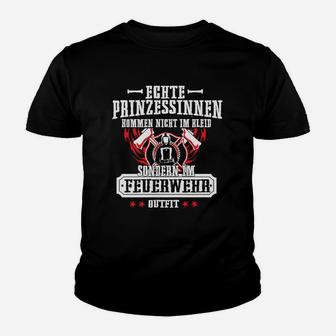 Feuerwehr-Prinzessinnen Kinder Tshirt, Outfit für Stolze Feuerwehrfrauen - Seseable