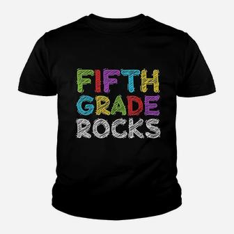 Fifth Grade Rocks Youth T-shirt | Crazezy DE