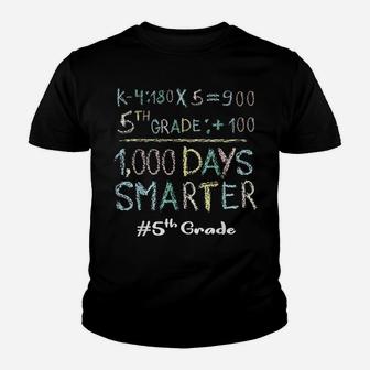 Fifth Grade Teacher 1000 Days Smarter 100 Days Of School Youth T-shirt | Crazezy UK