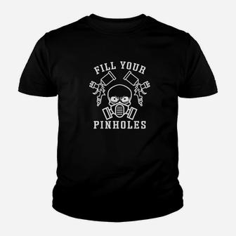 Fill You Pinholes Auto Body Painter Car Mechanic Funny Youth T-shirt | Crazezy