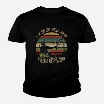 Finding David Funny Im Trying Very Hard Vintage Youth T-shirt | Crazezy