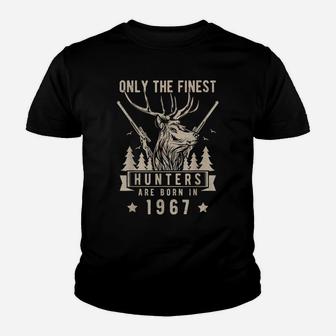 Finest Hunter Born In 1967 Vintage Deer Hunting Birthday Youth T-shirt | Crazezy