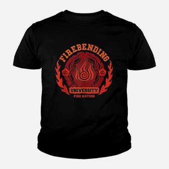 Fire Bending University Youth T-shirt | Crazezy DE