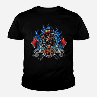 Firefighter Firefighter Fire Rescue Youth T-shirt | Crazezy DE