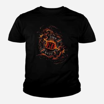 Firefighter Firefighter Home Is Where You Hang Your Hat Fire Youth T-shirt | Crazezy AU