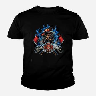 Firefighter StMicheal's Protect Us Youth T-shirt | Crazezy