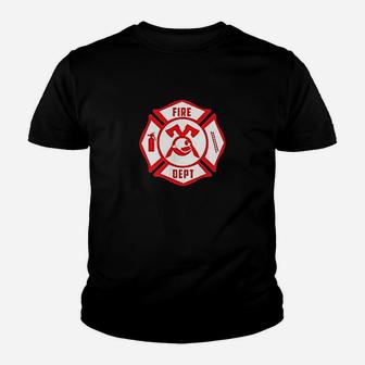 Firefighters Emblem Courage Rescue Maltese Cross Gift Youth T-shirt | Crazezy UK