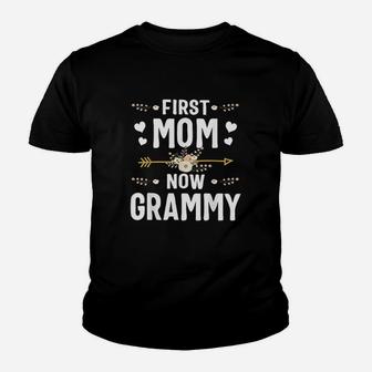 First Mom Now Grammy New Grammy Mother Day Gifts Youth T-shirt | Crazezy DE