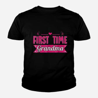 First Time Grandma Youth T-shirt | Crazezy CA