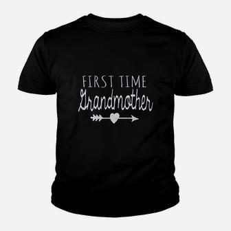 First Time Grandmother Youth T-shirt | Crazezy UK